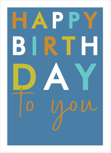 Picture of HAPPY BIRTHDAY TO YOU CARD